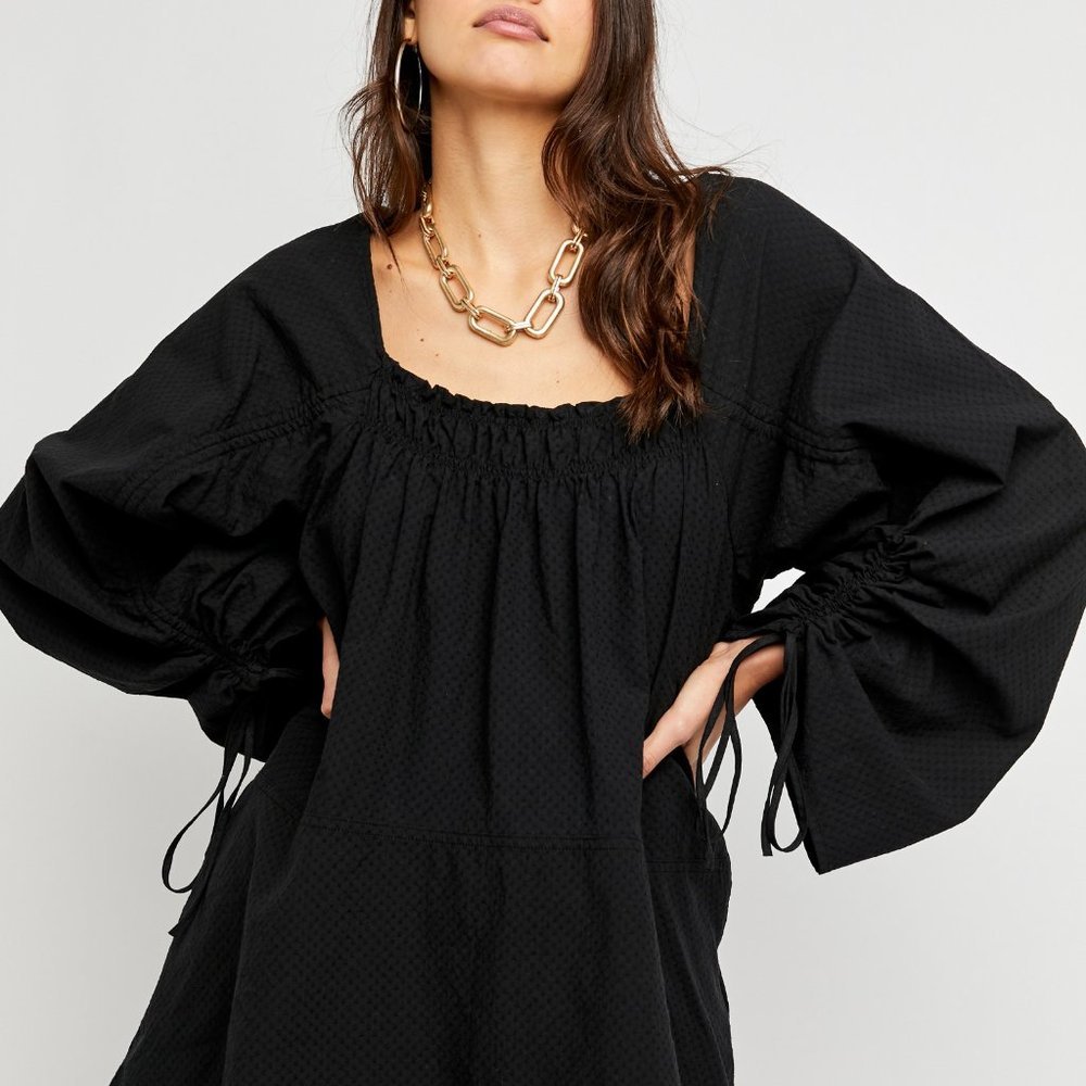 🎉LAST CHANCE🎉 NWT Free People Brynn Tunic / Black - Picture 2 of 7